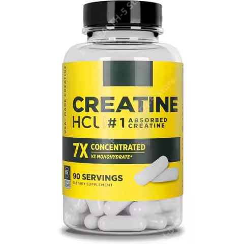 Creatine HCl Capsules Muscle, Cognitive, Cellular Energy Support | No Bloating or Cramps Creatine Pi