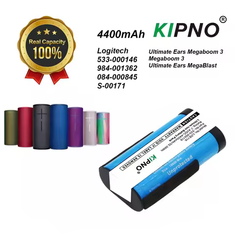 KIPNO Speaker 4400mAh 533-000146 for Logitech 533-000146 984-001362 084-000845 Ultimate Ears Megaboo