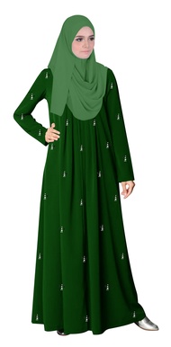 Turkish Style Jubah Ankara Abaya Top Pleated Women Dress Glaze – Ankara Glaze