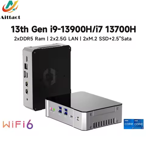 13th Gen Intel Core i9 13900H/i7 13700H Mini PC Thunderbolt 2x DDR5 2x PCIe 4.0 Desktop Gaming Mini 