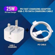25W PD Fast Charging Charger & USB-C Cable