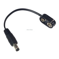 CH* Clip Converter Power Cable 9Volt Power Eliminators Adapter Power Supply Cable Snap Connector Gui