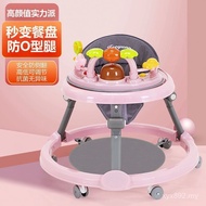 Baby Boy Anti-Rollover Baby Foldable Walker Girl O-Shaped Leg Month Multifunctional Anti-Walker 6-18