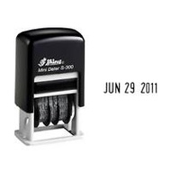 Shiny Self Inking Mini Date Stamp S-300