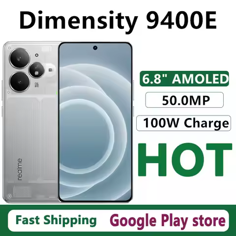 Original Realme Neo 7 Turbo Mobile Phone Dimensity 9400E Android 15.0 OTA 6.8" AMOLED 144HZ 50.0MP C