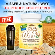 Organic Vital Oat Bran Powder (500g) With High Beta Glucan From Finland vs Biogrow Oat BG22 Biogreen