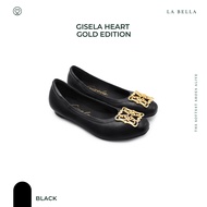 LA BELLA  รองเท้าคัชชูหนังแกะ รุ่น GISELA HEART GOLD EDITION - FORMAL COLOR