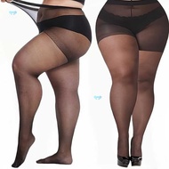 3 Pairs Women's Plus Size Casual Tights Solid 20D Control