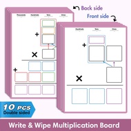 Multiplication Practice Charts for Kids Classroom Multi-Digit Multiplication Educational Posters