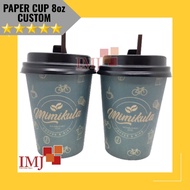 PRINT PAPER CUP 8oz CUSTOM DESIGN FULL COLOR paper cup 8oz custom papercup 8oz