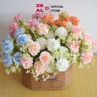 ZEAL-ID - Artificial Peony Flower Bouquet P123 AWAN, Fake Bouquet Decoration