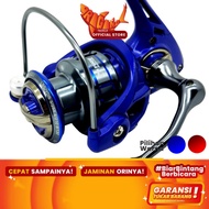 [ VIRAL ORI ] Reel Power Handle Fugu Chikaru Pancing Spinning Alumunium 500 800 1000 2000 3000