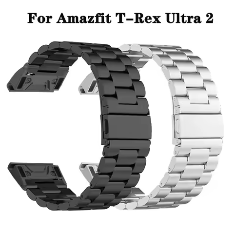 Metal spring buckle Watchbands For Amazfit T-Rex Ultra 2 Smart Watch Replacement Strap 26mm For Garm