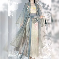 New Chinese Style Dress New Chinese Style Suit Ancient Costume Hanfu Improved Hanfu Horse Face Skirt Daily Hanfu Suit Original Hanfu Female Song-Made Knot Skirt Chinese Style Long-Dryed Temple Improved Han Element