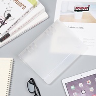 ROWAN1 A4/B5/A5/A6/A7 Notebook Shell Vintage Fashion Plastic Shell Journal Diary Stationery Ring Bin