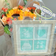 【 Tempat 】 Bingkai Gambar Batang Lukisan Cat Minyak Bingkai Kerja Grid Empat Persegi 10*10cm Bingkai