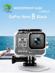 กันน้ำสำหรับ GoPro Hero 8 สีดำ 60เมตร เคสสำหรับถ่ายรูปใต้น้ำกับวงเล็บอุปกรณ์เสริมสำหรับ GoPro Hero 8 กล้องแอคชั่นแคมเมรา Waterproof Case for Gopro Hero 8 Black 60M Underwater Housing With Bracket Accessories for Gopro Hero 8 Action Camera