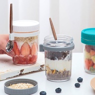 🇸🇬 [SG Stock] Overnight Oats Jar Breakfast Cup Mason Jar Oatmeal Cup Kitchen