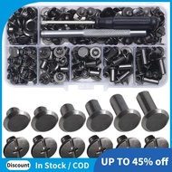 Chicago Screw Leather Rivets Assorted Screw Rivets M5 Chicago Binding Screws for Decorating PU Craft