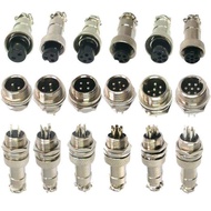 ราคาต่อชุด ผู้-เมีย ปลั๊กกันน้ำ plug connector คอนเน็คเตอร์ 16mmมี 2Pin 3pin 4pin 5pin 6pin 7pin 8pi