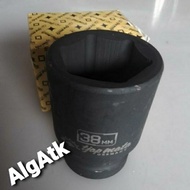 Socket deep impact tjap mata 1"x38mm socket wrench