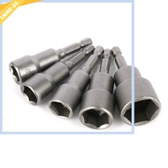 <SNME⭐>65mm Long 5.5-19mm Hexagon Nut Driver Drill Bit Socket Wrench Extension Sleeve