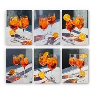 Hand Paint Orange cocktail oranges Painting By Numbers Kit DIY Acrylic  Artwork Canvas Art Gift Home