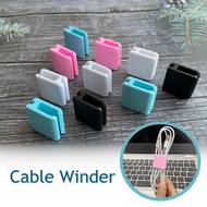 5Pc Creative Durable Cable Winder Silicone Portable Earphone Charging Cable Storage Buckle Household