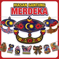 (LOOSE) HIASAN GANTUNG MERDEKA 2026 - Deko Sambutan Kemerdekaan / Artcard Wau Riben- Hiasan Pejabat 