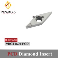 Insert VBGT 16 04 PCD Pahat Bubut Diamond VBGT 1604 Aluminiumm VBMT