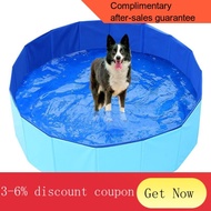 YQ61 Pet Bathtub Dog Foldable Portable Big Dog Golden Retriever Bathtub Duck Bath Beauty Cleaning Medicine Bath
