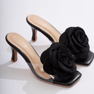 25twentyfives - ( Flower ) รองเท้าส้นสูงแต่งดอกไม้ สูง3นิ้ว wila_shoes