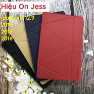 I Pad Pro 12.9 inch (2015 2017 2018) leather case with movie stand and card compartment