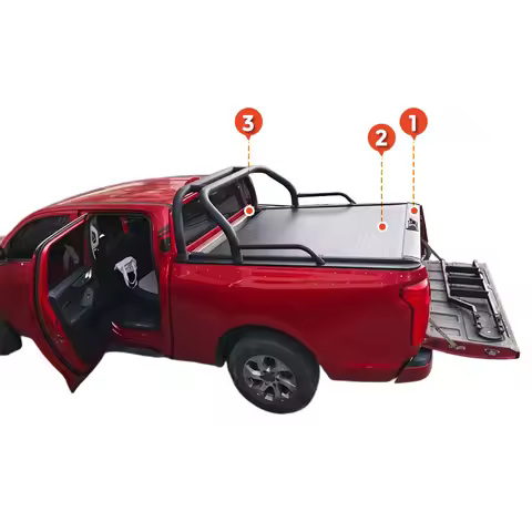 High Quality Pickup Retractable Truck Bed Covers Hard Aluminum Tonneau Cover for Ranger T6 T7 T8 F15