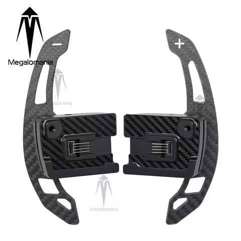 Carbon Fiber Magnetic Paddle Shifters For Ford Mustang V6 EcoBoost GT Shelby GT350 GT350R Steering W