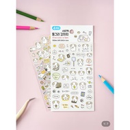 [Daiso Korea]4 Sheets of Cute Dog Stickers – Great Value from Daiso Korea
