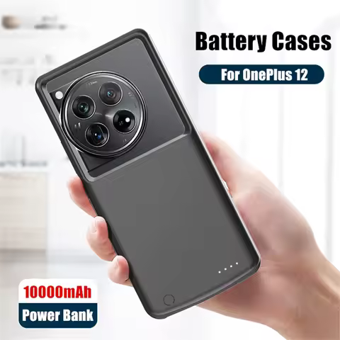 10000mAh New Powerbank Phone Cover For OnePlus 12R 12 13 14 Pro Battery Charger Cases 5G Power Bank 
