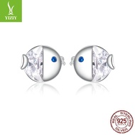 Original Influencer Earrings Romantic Sterling Silver Kissing Cute Silver Ziyun BSE204 Earrings s925