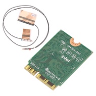 [jwerlyday]Wifi Card Ax201 Ngw with Antenna Wifi 6 3000Mbps M.2 Cnvio2 Bluetooth 5.1 Wifi Adapter fo