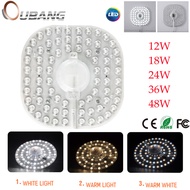 OU BANG LED ceiling light Panel Light Module Lamp Cool white/Tricolor 48W 36W 24W 18W 12W Energy Saving AC 220V Square Ceiling Lamp Board Light Indoor Wall Lamp Light