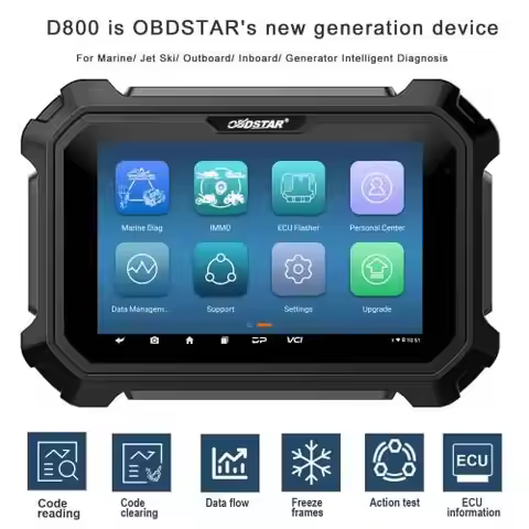 OBDSTAR Scanner Tool D800 A/B/C/D Full Configuration Intelligent Diagnosis for Marine Jet Ski/ Outbo