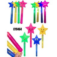 Big Star Smiley Glitter Stick Colorful Birthday Show Glow Stick Glitter Gift