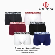 Alain Delon (2 Pcs) Men’s Cotton Spandex Trunk Underwear – AD8232