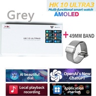 New Origina HK10 ULTRA 3 Smartwatch Men 4G ROM ChatGPT NFC Compass HK9 ULTRA2 MAX Upgrade Watches Sp