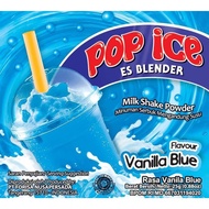 Pop ICE ICE Blender Sachet Drink Milk Powder 23gr Vanilla Blue Flavor