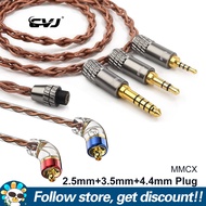 VS400 CVJ สายหูฟังโทรศัพท์ปราศจากออกซิเจนทองแดง400คอร์สายอัพเกรดหูฟัง QDC/2Pin S/0.75Mm/0.78Mm // สา