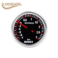 Lodenqc Car Meter Boost Sensor 2''52MM -1-3 Bar Mechanical White Led Boost Gauge Smoke lens