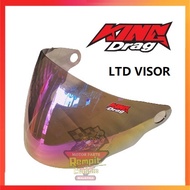 REMPIT King Drag LTD VISOR 100% Original Rainbow PELANGI LTD VISOR helmet
