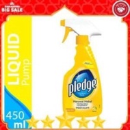 Pledge Cleaner Liquid Pump 450ml Lemon Furniture Furniture Polish