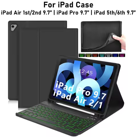 For iPad 9.7 inch Case, Keyboard Case for iPad 9.7 Inch iPad 6th / 5th Gen/iPad Pro 9.7 2016, iPad A